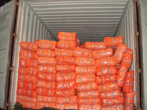 Orange PE Tarpaulin 3X4M Blue Poly Tarpaulin System 1