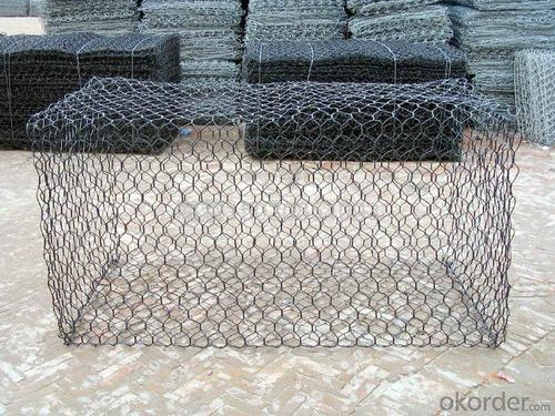 PVC Galvanized Gabion Box For Stone System 1