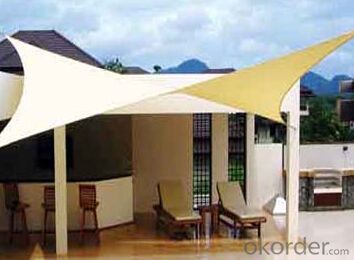 Beige and Desert Sand Color Shade Sail