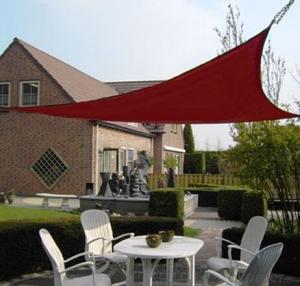 Horse Blood Red HDPE Shade Sail Net System 1