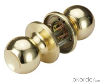 Round Knob Door Lock 607 PS/PB System 1