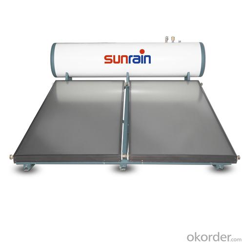 Non-pressure flat plate solar water heater System 1