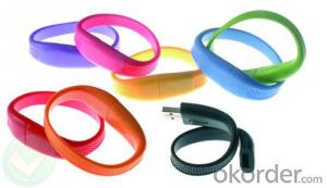 Silicone Wristband With USB Flash Drive