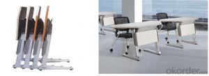 Modern Folded Black Office Chair CN04A5 System 1