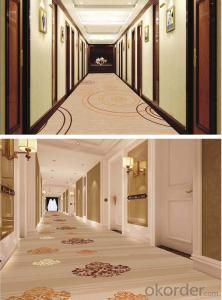 Polypropylene wilton carpet for hotel hallways