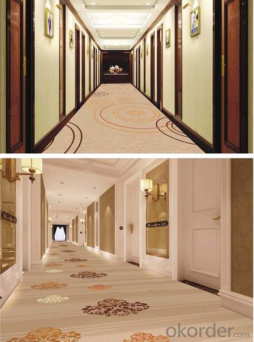 Polypropylene wilton carpet for hotel hallways System 1