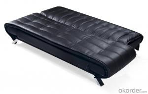 Leather sofabed in pu model-7 System 1