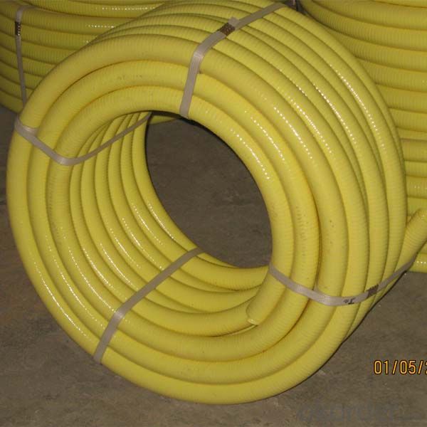Anderson Process 2 X 20 Green PVC Water Suction Hose Assembly w/ Aluminum Part C X Male NPT Banded 