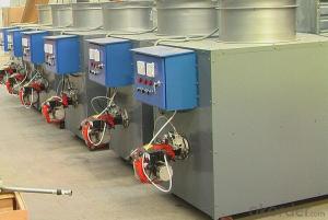 Gas-burning hot air heater/air blower for green house/livestock farm/workshop System 1