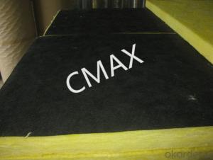 Glass Wool Board faced with black Tissue