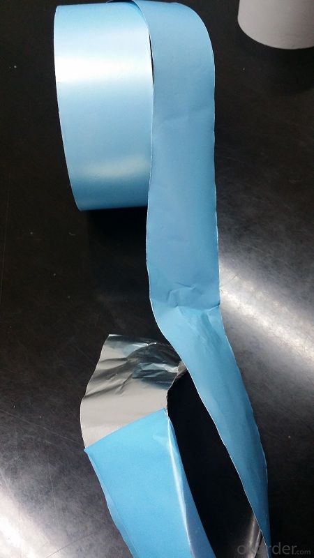 Aluminium Foil Tape with Blue Release Film Self Adhesive System 1