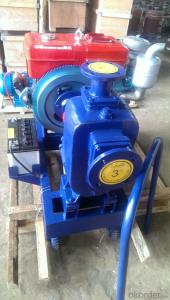 ZW Type self priming centrifugal Sewage pump with diesel engine