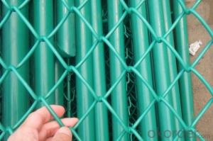 PVC Coated Chain Link  Fence  With Hot Dipped Galvanized Wire Inside