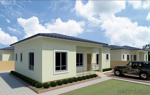 Economical steel structure prefab villa System 1