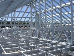 Grid frame steel structure