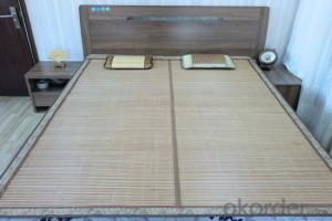 Light Color Natural Bamboo Bed Used in Bedroom