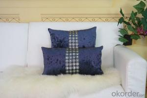 Blue Color Cotton Pillow Case