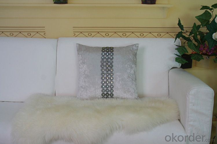 White Color Cotton Pillow Cover