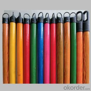 Colorful Wood Broom Handle With Cap