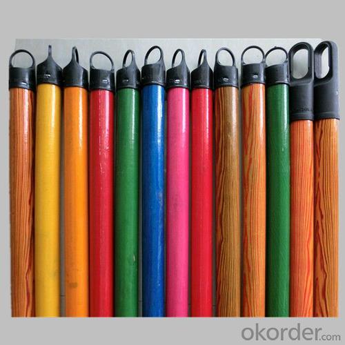 Colorful Wood Broom Handle With Cap System 1