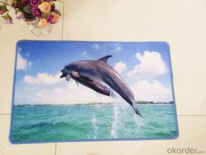 Lovely Dolphins Nylon Printed Rug