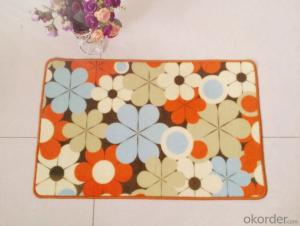 Nylon Printed Carpet with Flower Pattern and Latex Back System 1