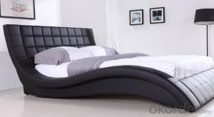 Modern Bedroom Leather Bed 2014 Type CMAX-A13 System 1