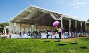 Large outdoor event tents