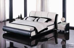 Modern Bedroom Bed Leather 2014 Type CMAX-A07 System 1
