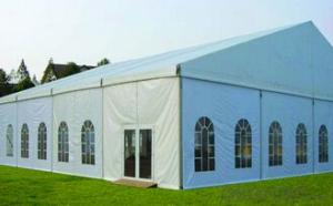 Warehouse tent with pvc fabric wall and windows