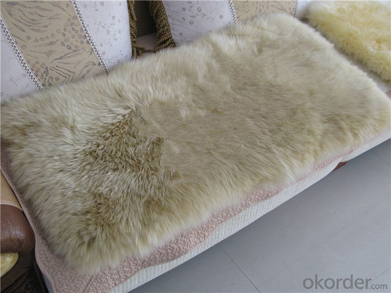 Soft Grey Color  Shaggy Sheepskin Carpet
