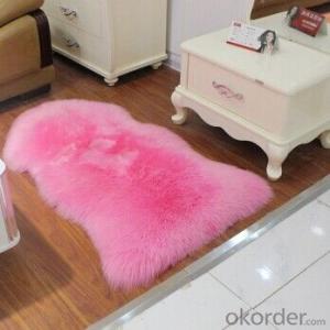 Australian Pink Color  Single Sheepskin Carpet  60cm x 90cm System 1