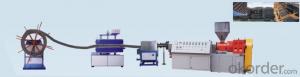 PE carbon spiral pipe machine / PE spiral carbon pipe production line