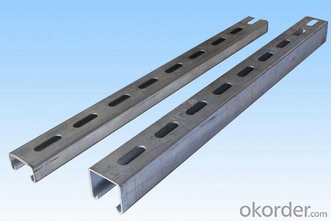 galvanized strut channel to secure pipes