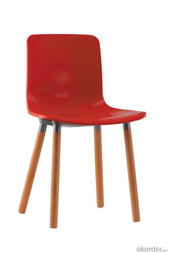 New leisure dining chair with wooden leg System 1