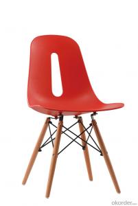 New design eames dining chair with wooden leg
