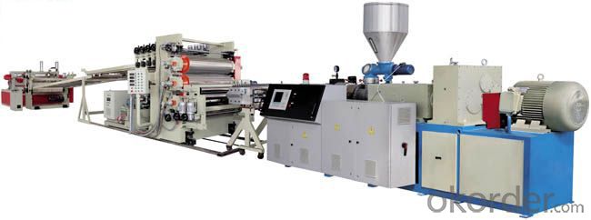 PP Three-layer five-layer co-extrusion Building Templates production line System 1