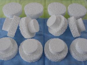 Alumina ceramic foam filter for molten aluminium System 1