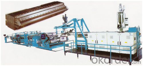 PE/PP Plastic Thick Plates(Sheets) Extruded Production Line, sheet & board extrusion line sheet & board making machine System 1
