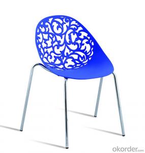 hot sale designed metal frame plastic stackable dinging chairs