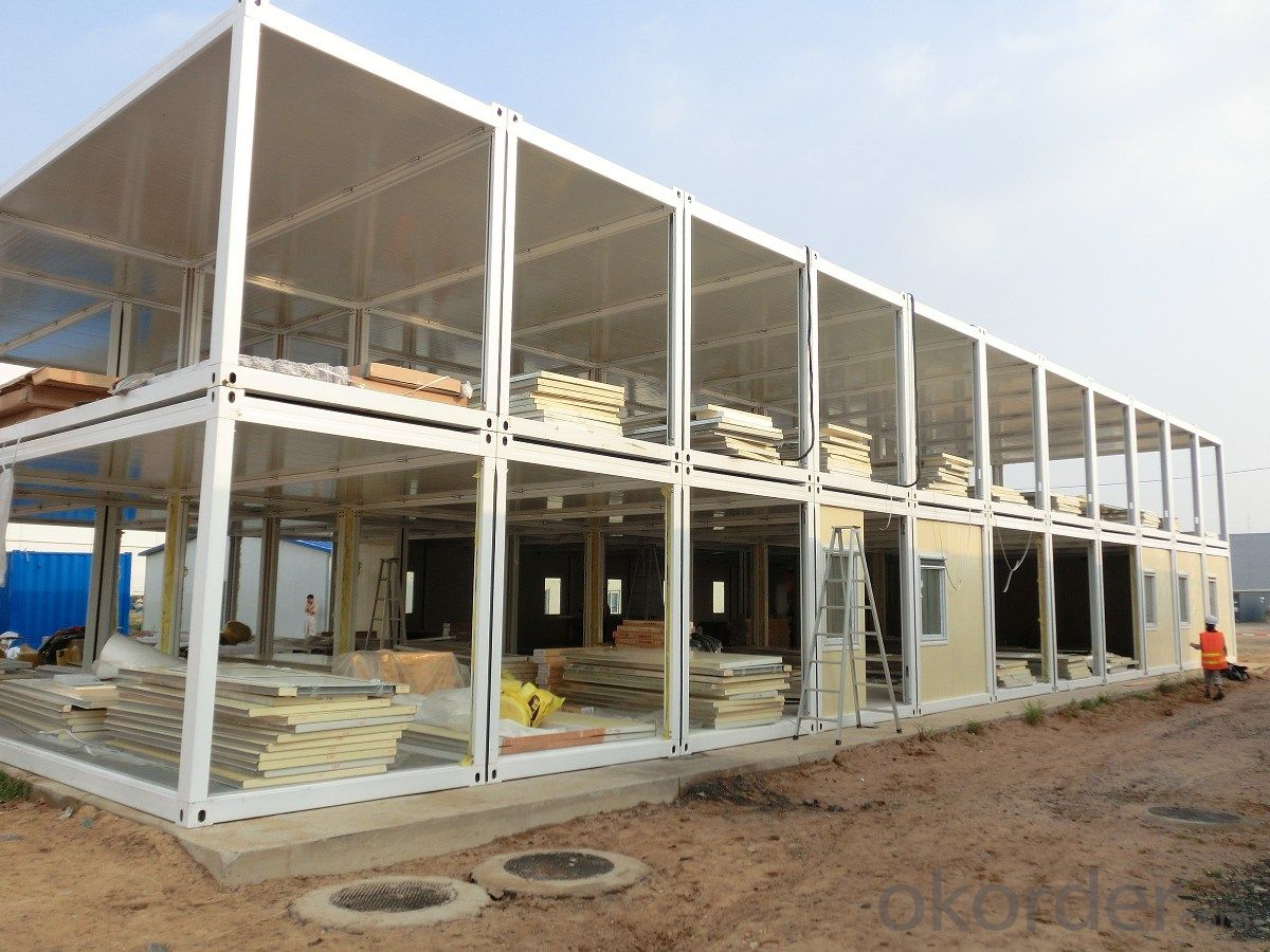 Container Accommodation G+1 Sandwich Panel House Modular House real