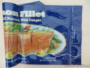 Color Printed Frozen Seafood Packaging Bag