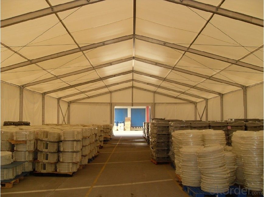 Warehouse tent for goods