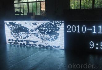 P10 Outdoor White Color LED Moving Message Sign CMAX-P10