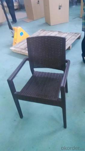 Rattan Look Plastic Garden Chairs System 1