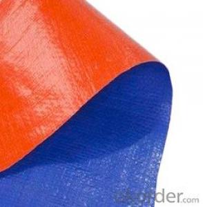 Blue orange coated waterproof tarpaulin System 1