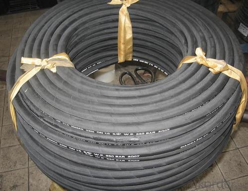 High pressure hose to the winding wire matrix, skin coated System 1