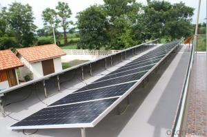 Photovoltaic complete systems such as PV panels, storage batteries, converters etc.