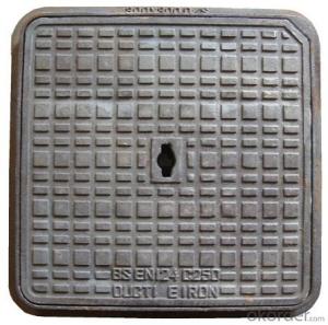 Manhole Cover Square with Frame or with Handle System 1