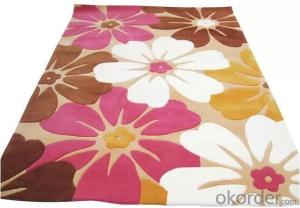 Flower design Acrylic floor carpet
